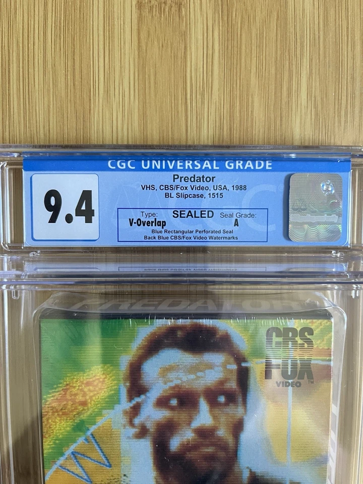 Predator VHS sealed (1988), back blue CBS FOX watermark, CGC 9.4 A seal! - Image 4 of 4
