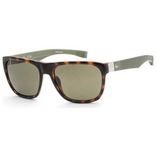 Lacoste Unisex Square 55mm Sunglasses Dark Havana L664S-220