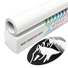 ROFISUE Heat Transfer White Puff 3D Vinyl 10Inch*6Ft Puff HTV Heat Transfer