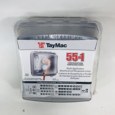 TAYMAC MM2420C - Extra Duty - 55-in-1 Standard - Plastic 2-Gang In-Use Cover