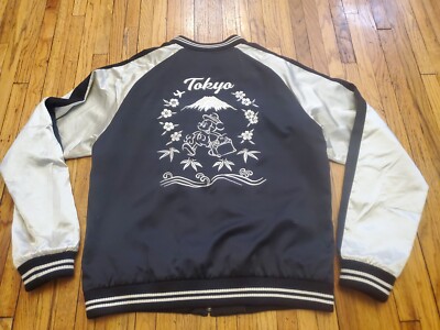 Disney Mickey Mouse World Tour Bomber Jacket Uniqlo Embroidered