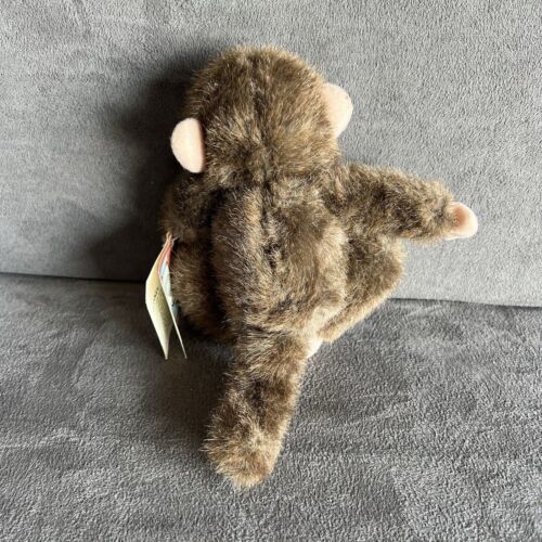 Vintage K&M International Little Brown Monkey 6" Plush Stuffed Animal Toy Rare - Picture 3 of 13
