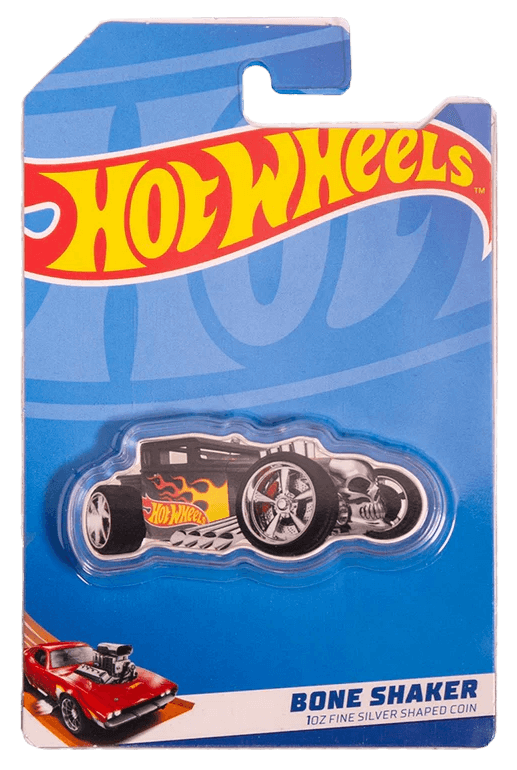 2024 Solomon Islands Hot Wheels Bone Shaker 1 oz Silver Colorized Coin