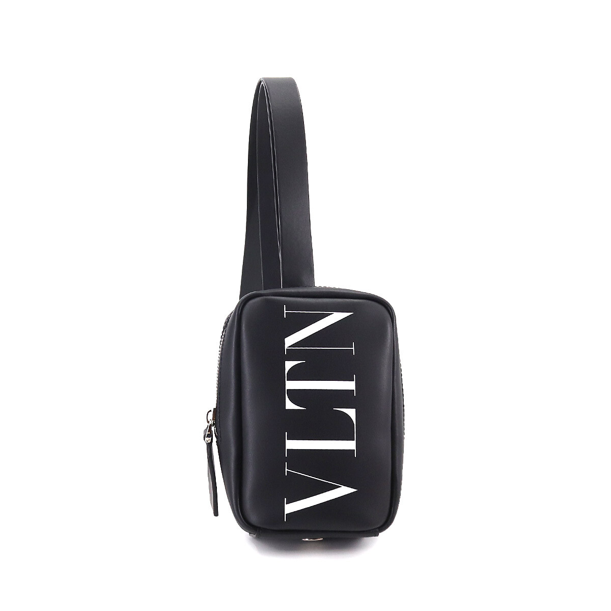 Valentino Garavani BRB66590TET5 関税送料込 Valentino Garavani - V-Logo Black Leather Slingback, 80mm