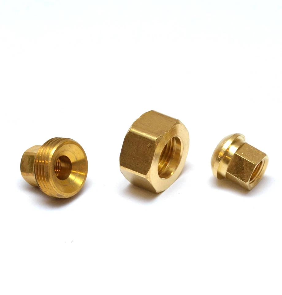 1/8 Npt 3 Piece Pipe Coupling Union Brass Fitting Female Air Water Oil Gas 104-A - Image 3 of 4
