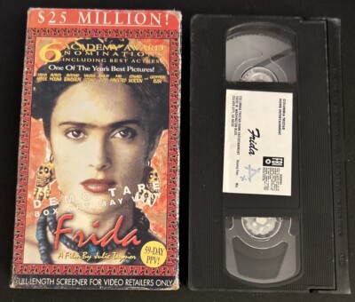 Frida Full Length Screener VHS Salma Hayek Antonio Banderas A Judd Edward Norton