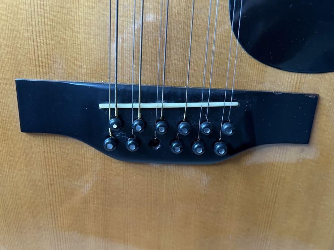 Acoustic Guitar Morris B50 12 Strings 1970s Natural Made in