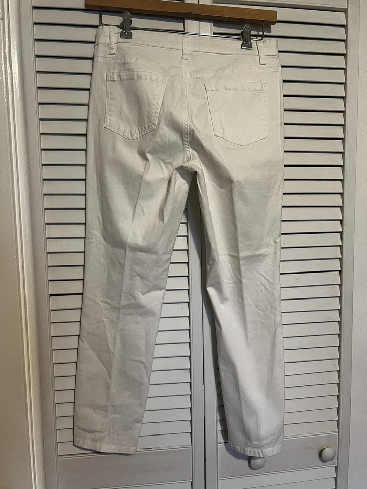 BUFFALO DAVID BITTON Women’s Size 6 Pants Denim Chinos White Stretch High Rise - Image 4 of 4