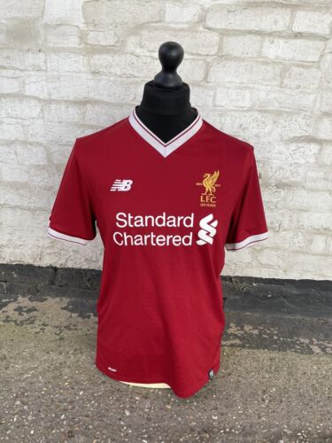 Liverpool Football Shirt 125th Anniversary 2017/18 Home New Balance Red M - Afbeelding 1 van 7