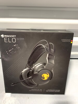 Brand New Roccat ELO 7.1 USB Surround Sound Gaming Headset for PC - Black