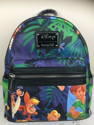 Loungefly Disney Peter Pan Wendy & Lost Jungen Mini Rucksack Vegan Brandneu