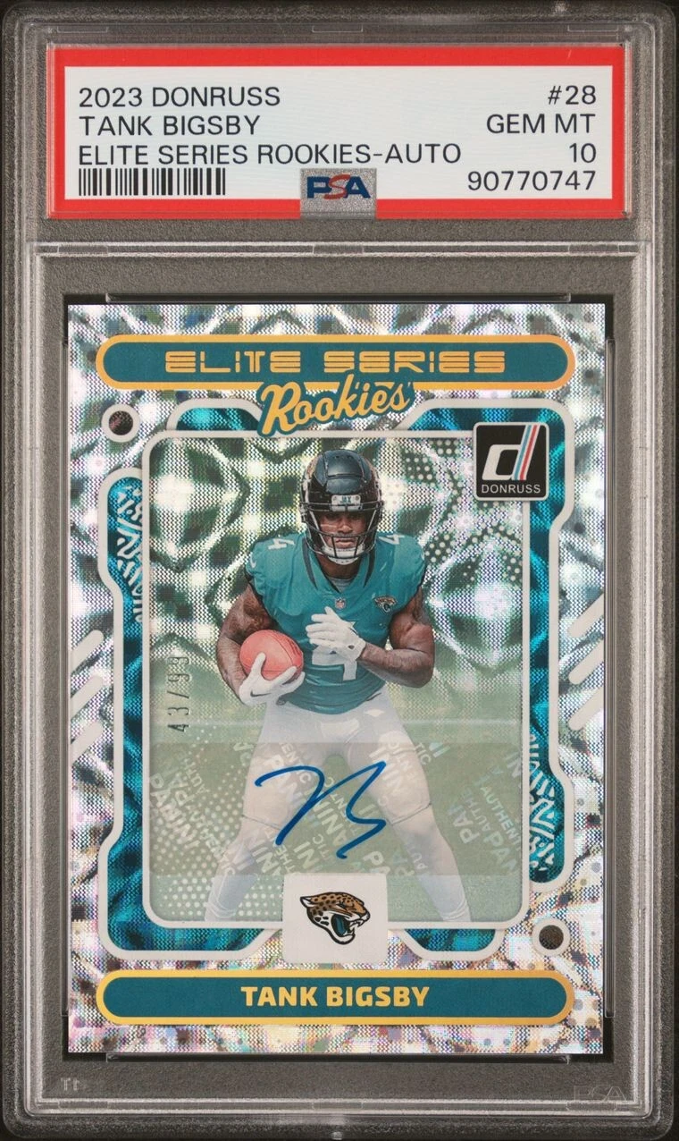 Tank Bigsby Panini Donruss Elite Series Rookies #28 Autograph