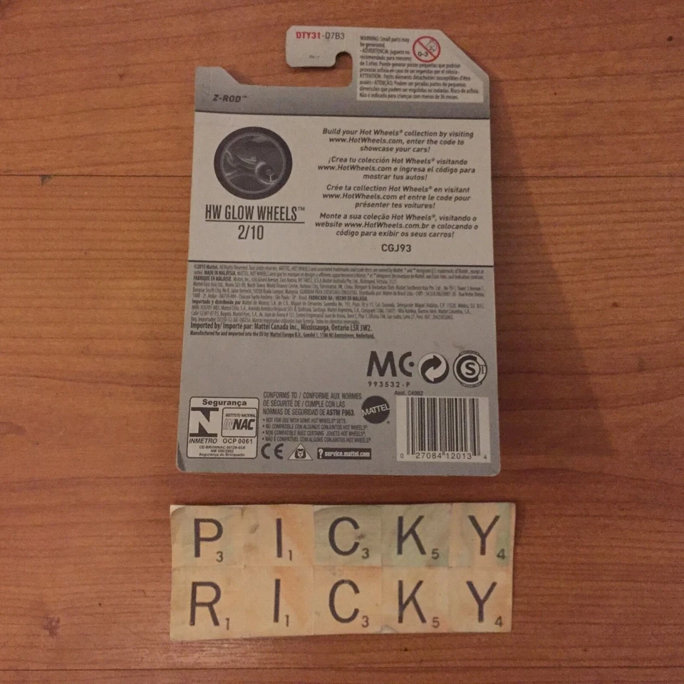Hotwheels Z-Rod 233/365 - HW Glow Wheels 2/10 - Mattel/2015 Foto 3 de 3