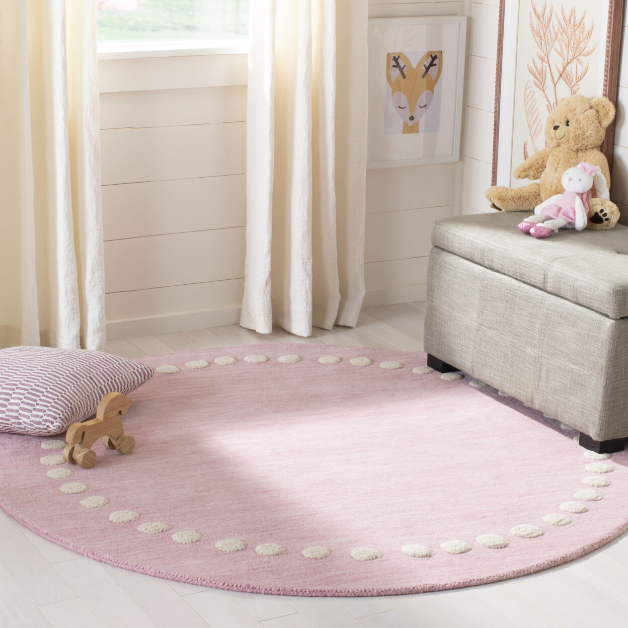 SAFAVIEH Kids Collection SFK802U Handmade Pink Rug eBay