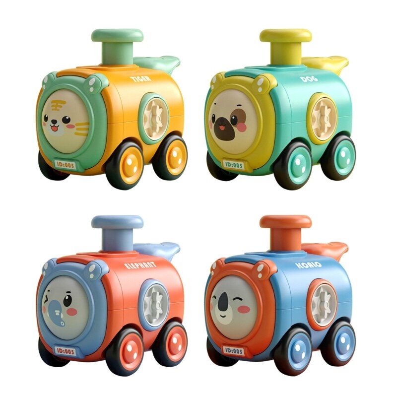 Inertial Toy Car Experiment Puzzle Funny Toy for Children Train Locomotive Toy