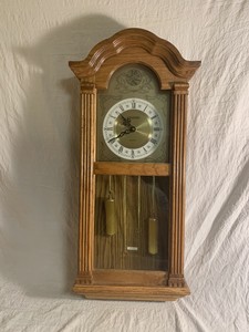 Wall Clock Working Well Westminster Tempus Fugit Quartz Chime Clock Nice Works Ebay