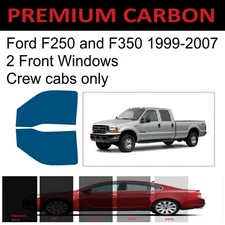 Premium Nano Carbon Window Tint fits Ford F250 and F350 1999-2007 Precut Tint 2f