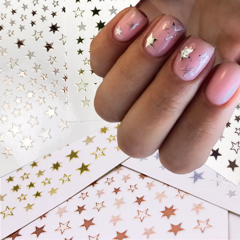 Silver Nail Art Stickers