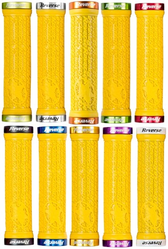 2 Reverse Handlebar Grips Stamp 30 mm in Yellow 2 Reverse Handlebar Grips Stamp 30 mm in Yellow