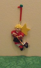 Sports - Boy Hockey Player Personalized Christmas Tree Ornament Holiday Gift