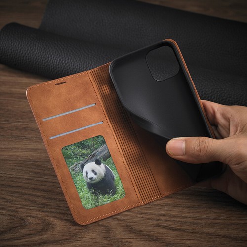 Slim Leather Wallet Case Card Flip Cover for iPhone 16e/15/14/13/12/11 XR SE 8 - Picture 11 of 21