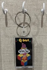 Qbert Acrylic Double Sided Keychain #2 Key Ring Arcade Video Game
