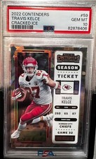 2022 Contenders Cracked Ice Travis Kelce Future Hall of Famer #59 GEM MT 10 6/21