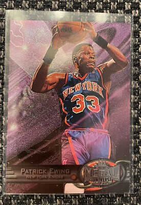 1997-98 Skybox Metal Universe Patrick Ewing #26 NBA Trading Cards