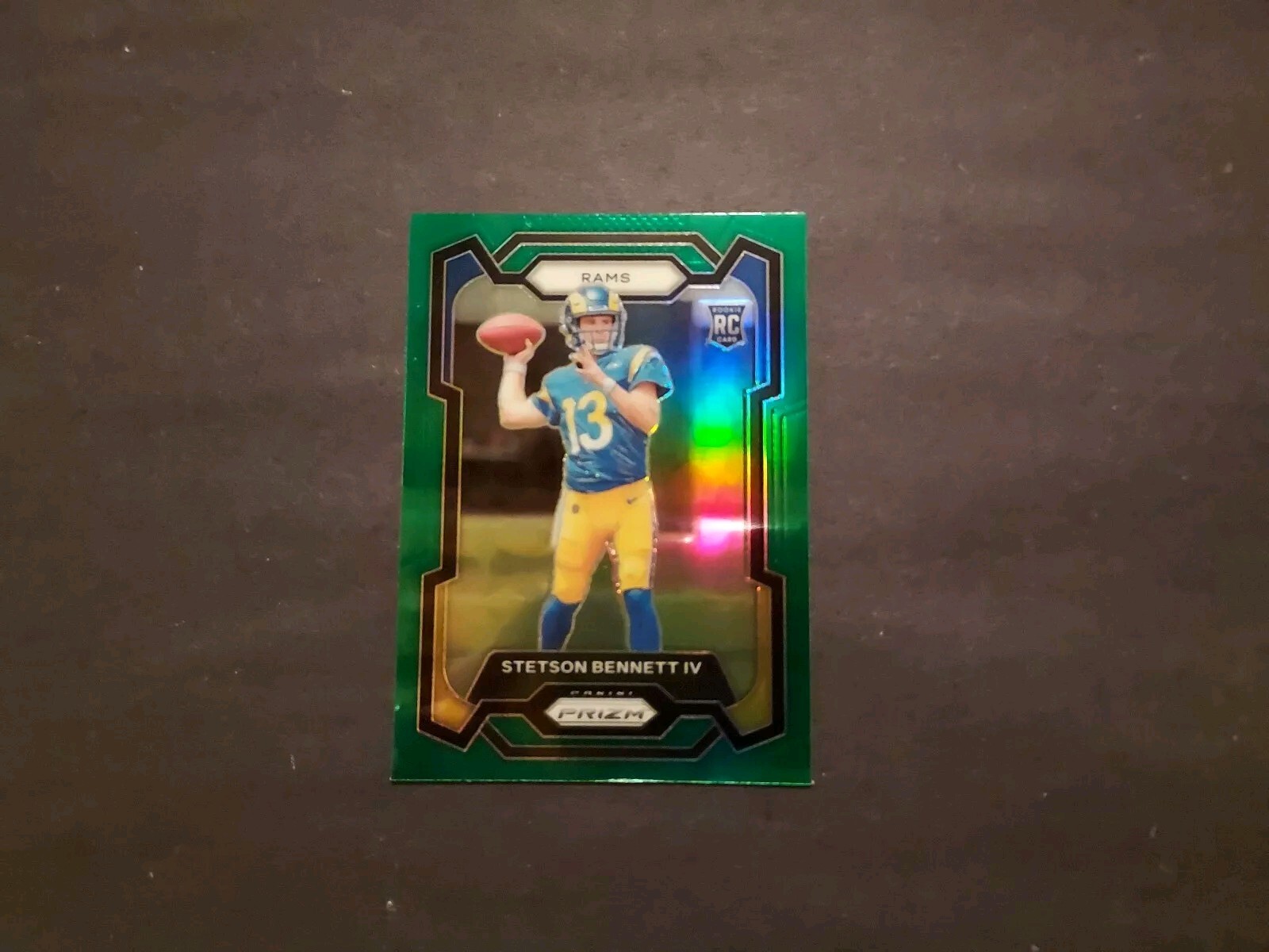 Stetson Bennett IV 2023 Panini Prizm Green Prizm 358 RC