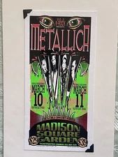 1997 Metallica Handbill Mini Poster Flyer Silk Screen Mark Arminski MSG NYC