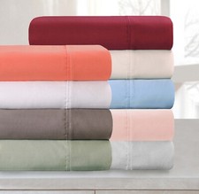 700 Thread Count 100 Egyptian Cotton Solid Duvet Cover  Pillow Sham Bed Set
