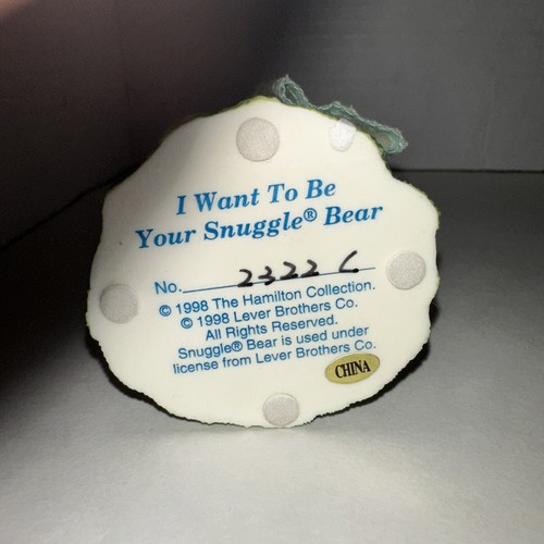 Vintage 1998 Hamilton Collection "I Want To Be Your Snuggle Bear" Figurine - Picture 4 of 4