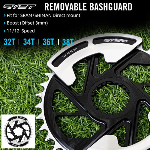 Narrow Wide MTB Chainring Boost Offset 3mm Bashguard Chainwheel For Sram SHIMANO