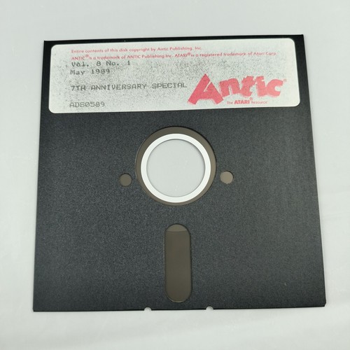 Atari 800 Antic magazine 6 program disks, Floppies 1989 - Photo 9/14