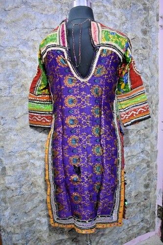 Abito Banjara, vintage Banjara donna abito afgano multicolore boho fatto a mano - Foto 4 di 9