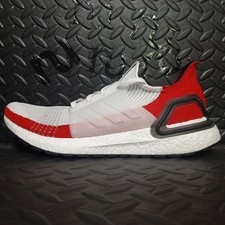 Size 10.5 - adidas UltraBoost 19 White Scarlet 2019 for sale online | eBay
