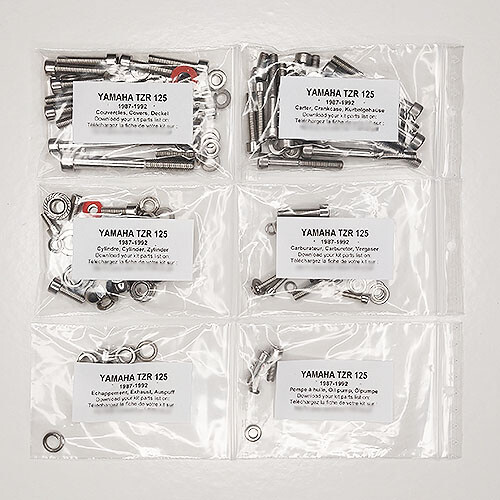 Kit visserie pour rénovation complète moteur Yamaha TZR 125 2T