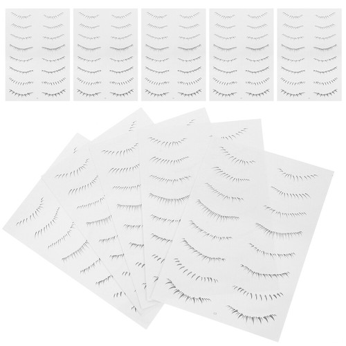 4 Pieces Aufkleber Für Falsche Wimpern Peitschenaufkleber Unten Fräulein - 第 6/12 張圖片