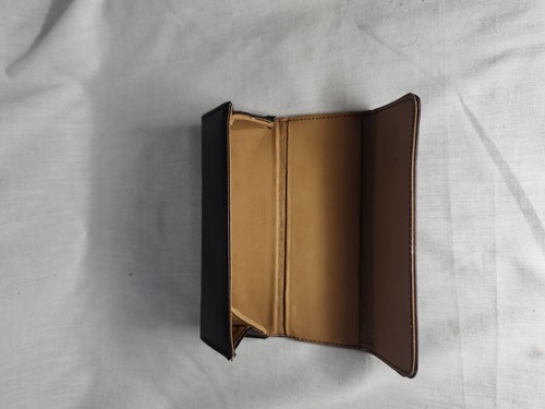 Fossil Triangular Shaped Eyeglass Case Magnetic Closure Dark Brown - Picture 6 of 9
