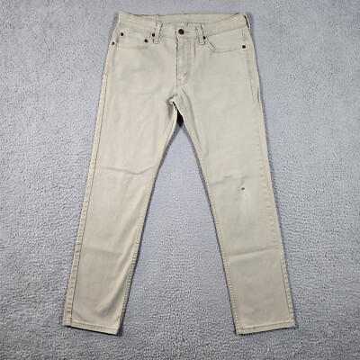 Jean Homme Nico Classic Fit - Taille 34, Longueur De Jambe 30 - Couleur Beige Sable Délavé - Occasion Bon état