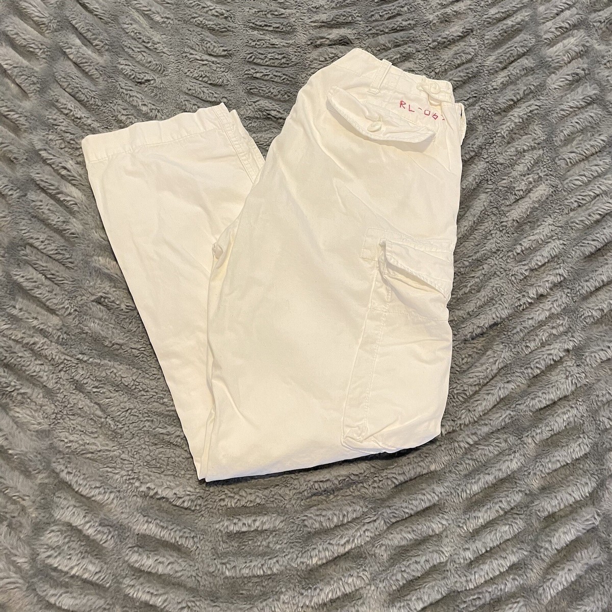 【90's】Polo Ralph Lauren Cargo Pants o/w Vintage Polo Ralph Lauren Pants 40x30 Military Utility Cargo