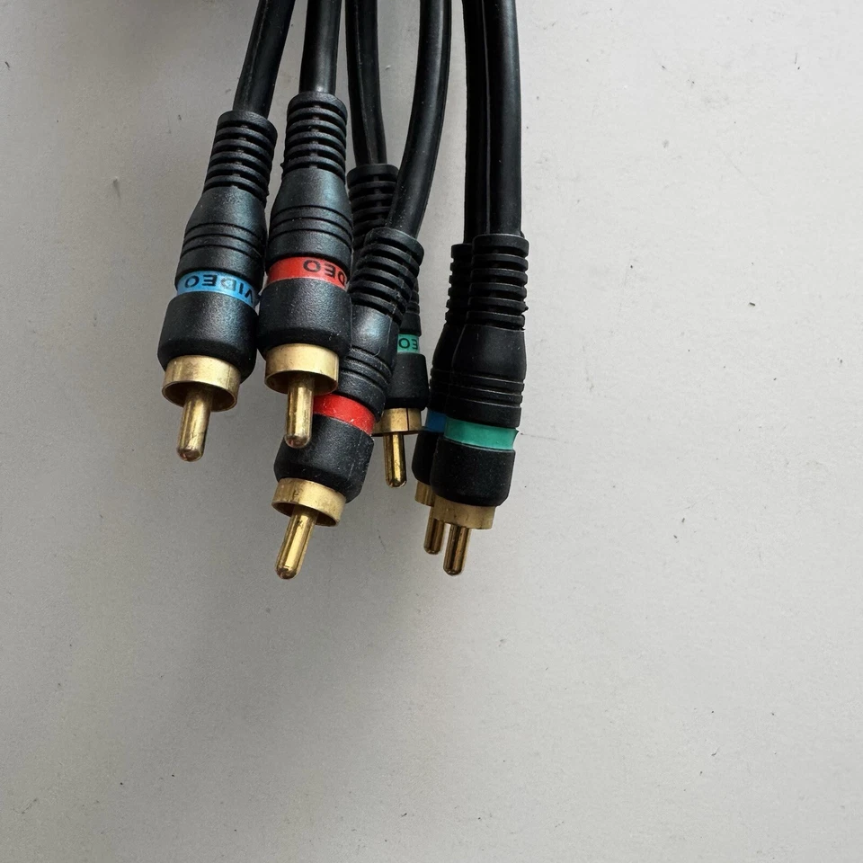 CABLE DE VIDEO COMPONENTE 5 PIES CON AUDIO 3 RCA ROJO VERDE AZUL RGB para HDTV DVD VCR Foto 3 de 3