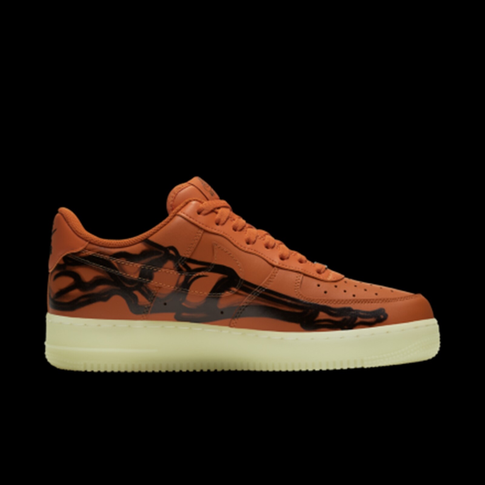 orange air force 1 skeleton