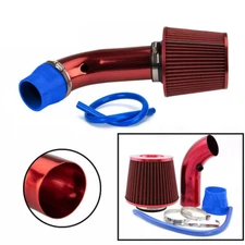 3" Universal Car Cold Air Intake Filter Air Filter Induction Flow Hose Pipe Kit