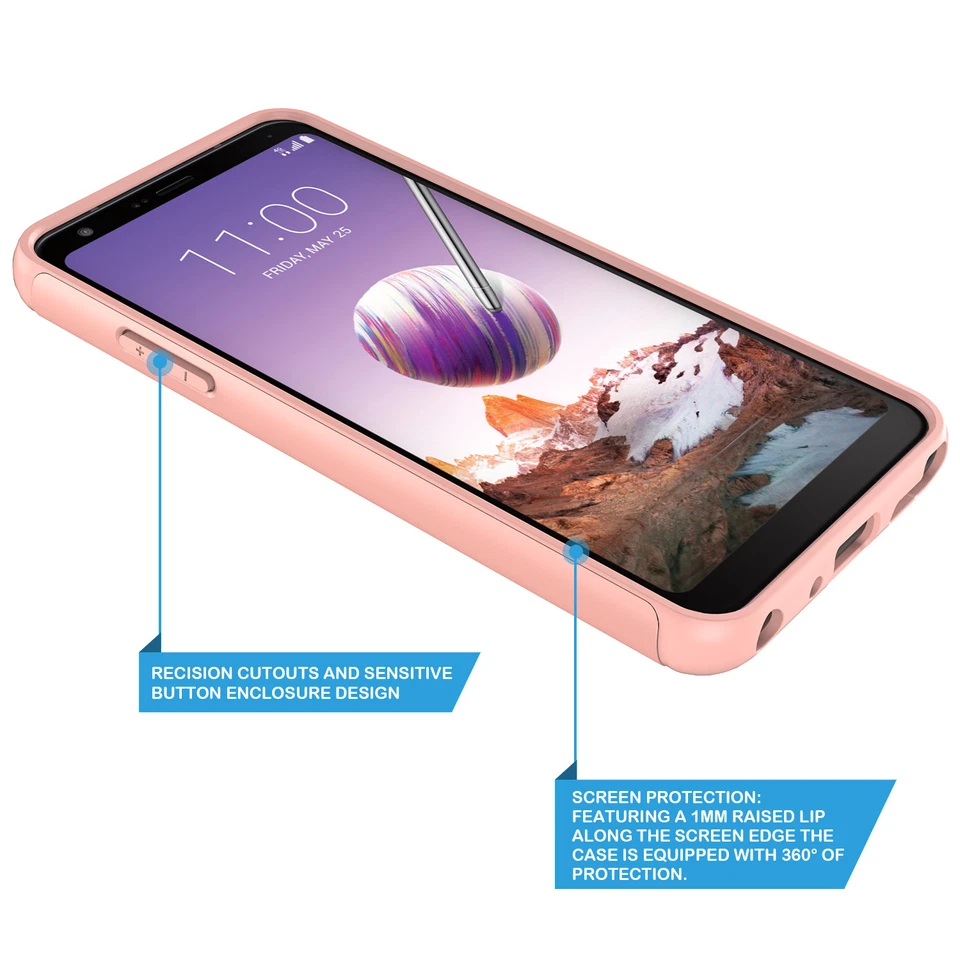 For LG Stylo 4/LG Stylo 4 Plus Shinning Glitter Sparkle Shockproof Case - Image 4 of 4