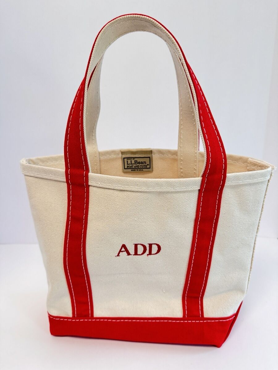 Vintage LL Bean Boat And Tote Bag 80s 90s Red “ADD Vintage LL Bean Boat And Tote Bag 80s 90s Red “ADD