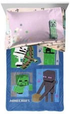 Minecraft "Icons" Kids Blanket  Sheet Set-AB08HVLL58Z6,AB0CZPM992F6