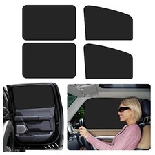 4Pack Car Window Shades with Magnets,Strong 4Pcs side window sun protection