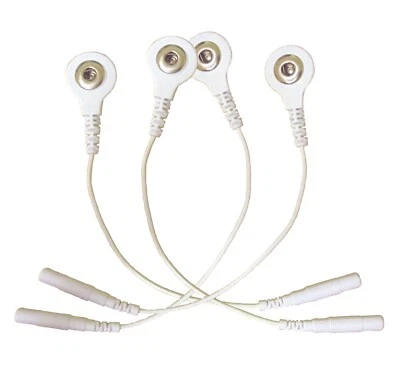 HEALTHCARE WORLD Stud/knopf Blei Adapter für Tens Machines (Zwei Paar)