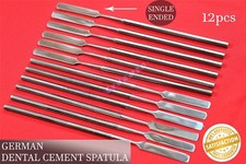 SINGLE ENDED CEMENT SPATULAS 12PCS GERMAN GRADE DENTAL INSTRUMENT